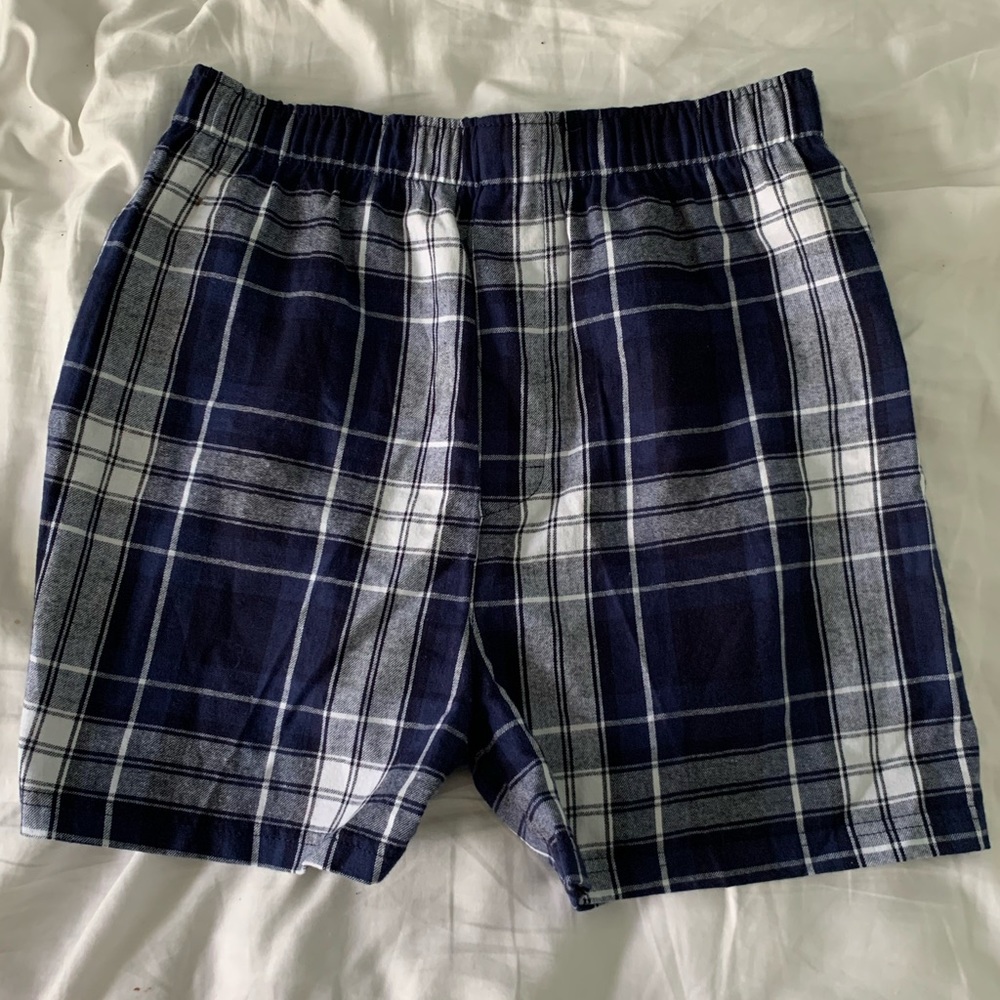 Blue and White Shorts
